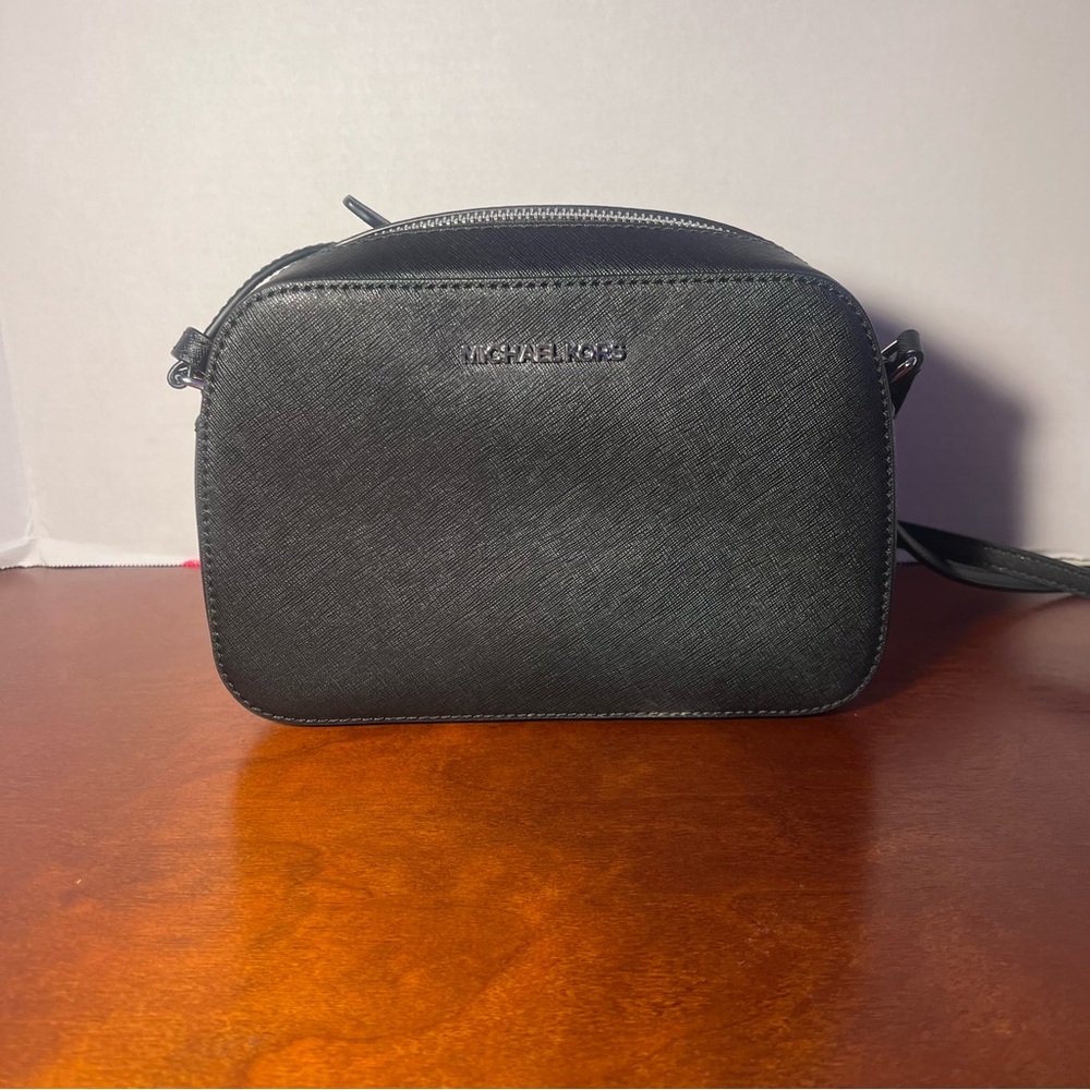 Michael Kors Black Saffiano Leather Crossbody NEW